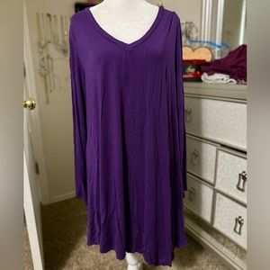 B + B purple tunic